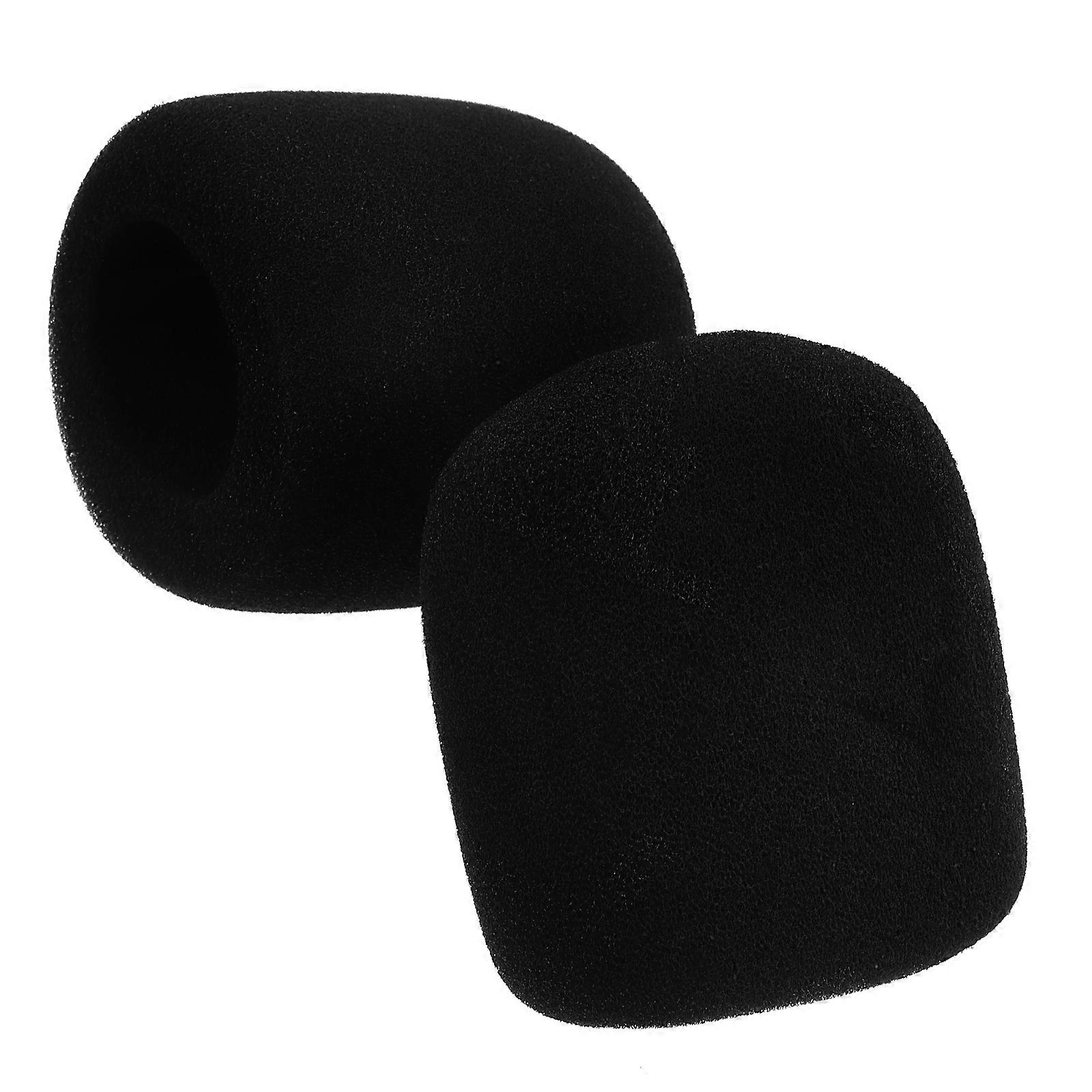 2pcs Mic Covers Microphone Windshield Handheld Microphone Windscreen Sponge Covers