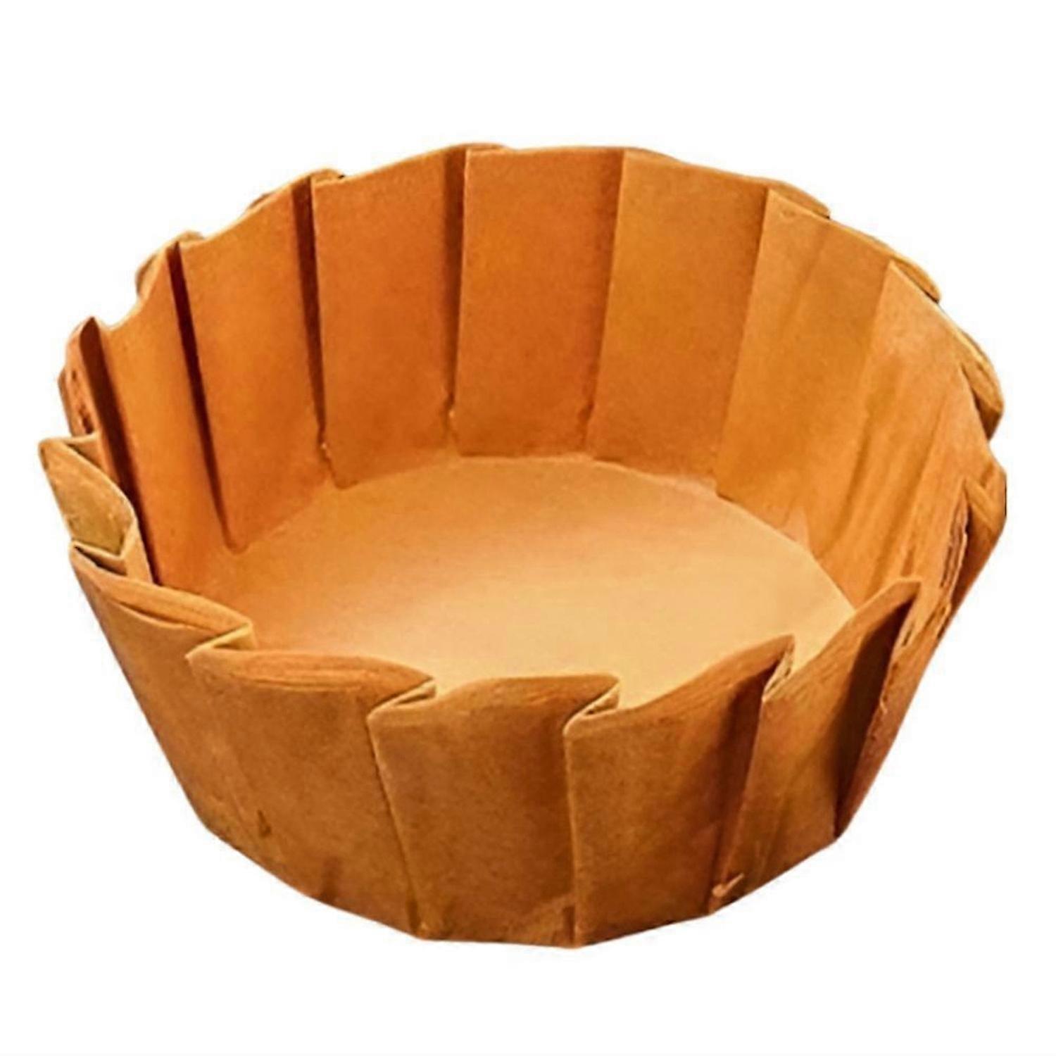 100 Pcs Non-Stick Baking Paper for Basque Cake Brown