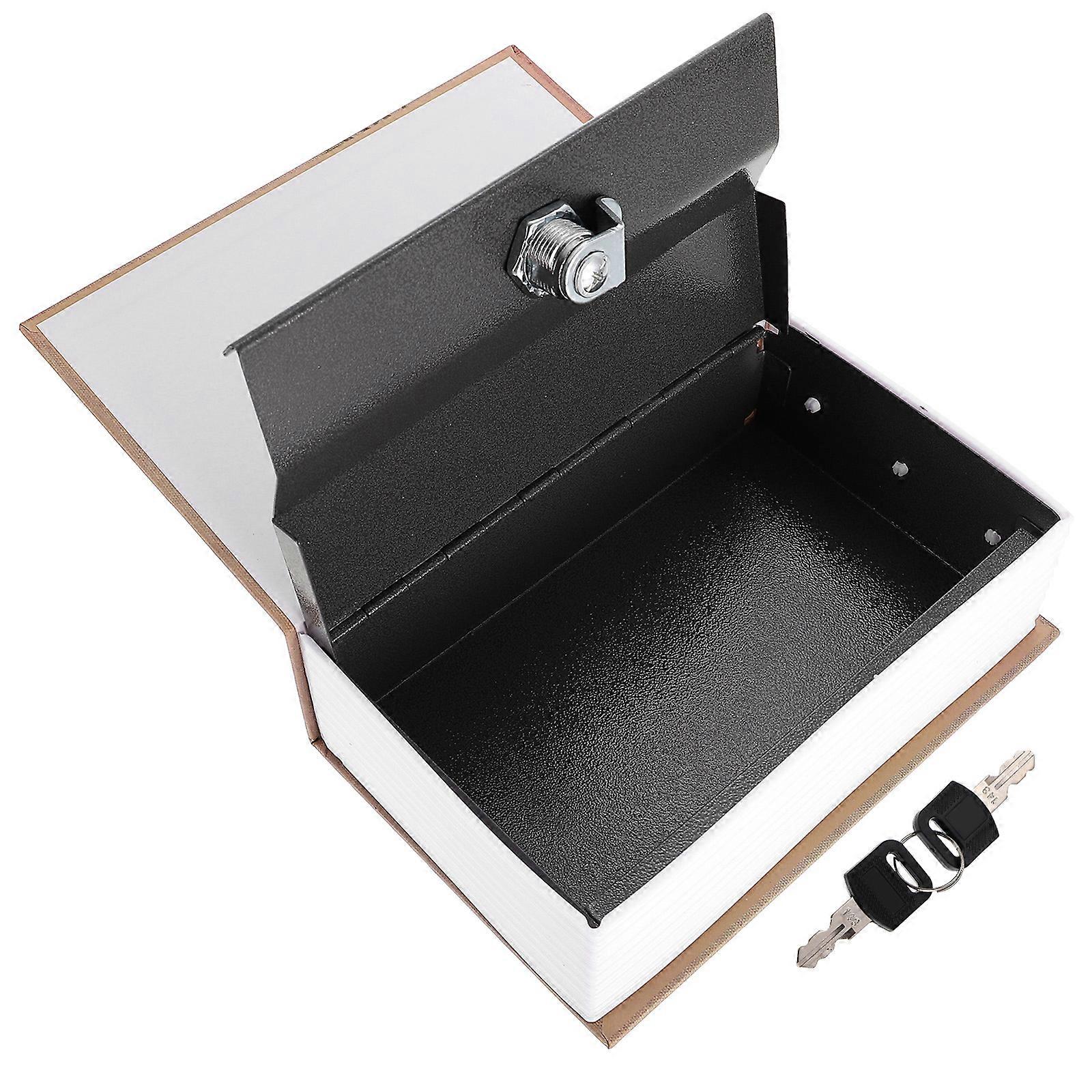 Simulation Book Coded Lock Box Retro Style Pattern Safe Box Secret Book Safe Box