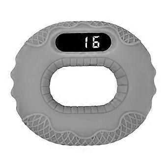 Bluetooth Smart Hand Gripper Exercise Wrist Reduce Pressure Sports Goods Support Phone for Home Office Gym Grey
