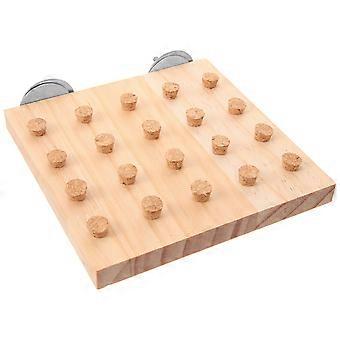 Parrot Exercise Toy Wood Perch Platform for Standing Durable Accessory