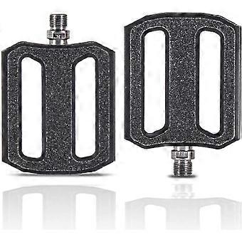 Mountain Bike Pedals Aluminum Alloy, 9/16 Inch Anti-Slip Bike Pedals for Road City BMX MTB Bikes
