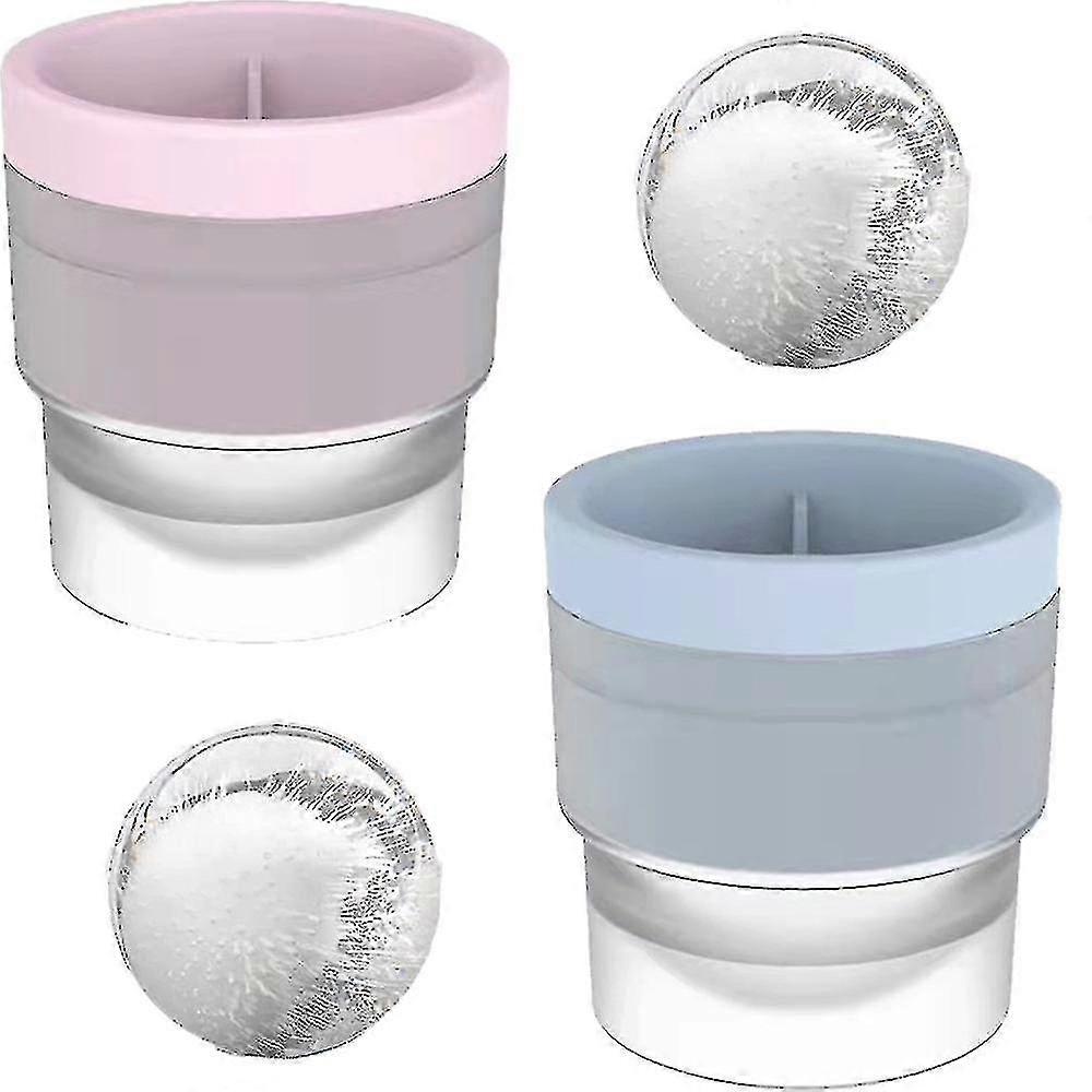Ice Ball Mold, Round Ice Ball. Stackable Slow Melt Round Whiskey Ice Maker