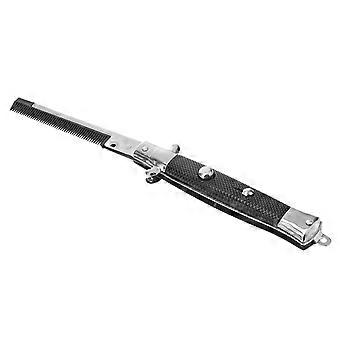 Portable Spring Comb Foldable Metal Comb for Hairdressing 1Pcs Pocket Use