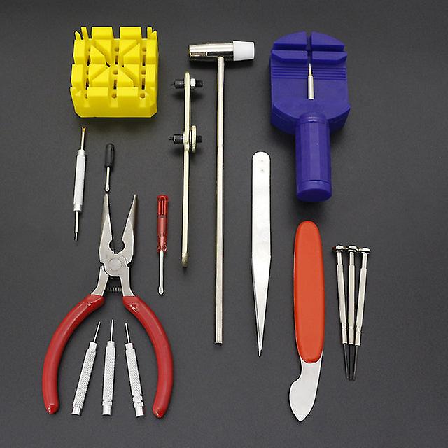 16Pc/set Watch Disassembly Repair Kit Band Link Remover Hands Charger Battery Replacement Tools For Professional Watchmak