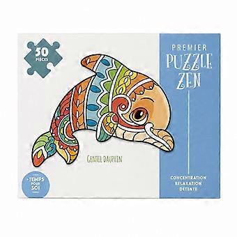 Premier Zen Dolphin Colored Puzzle 50 Pieces 40 x 50 cm – Educational Puzzle for Children