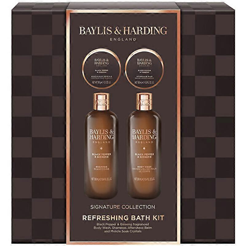 Refreshing Bath Kit ( black pepper & ginseng ) - gift set