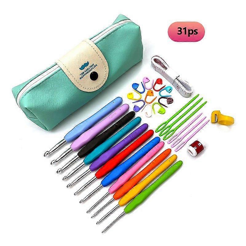 31 pcs crochet hooks