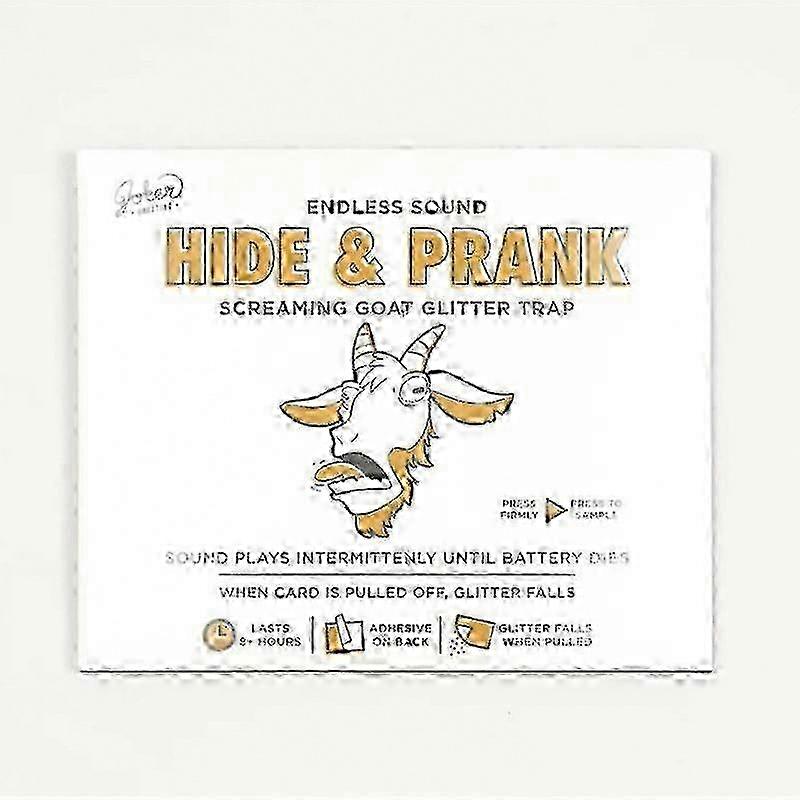 Cardboard Goat Glitter Prank Trap