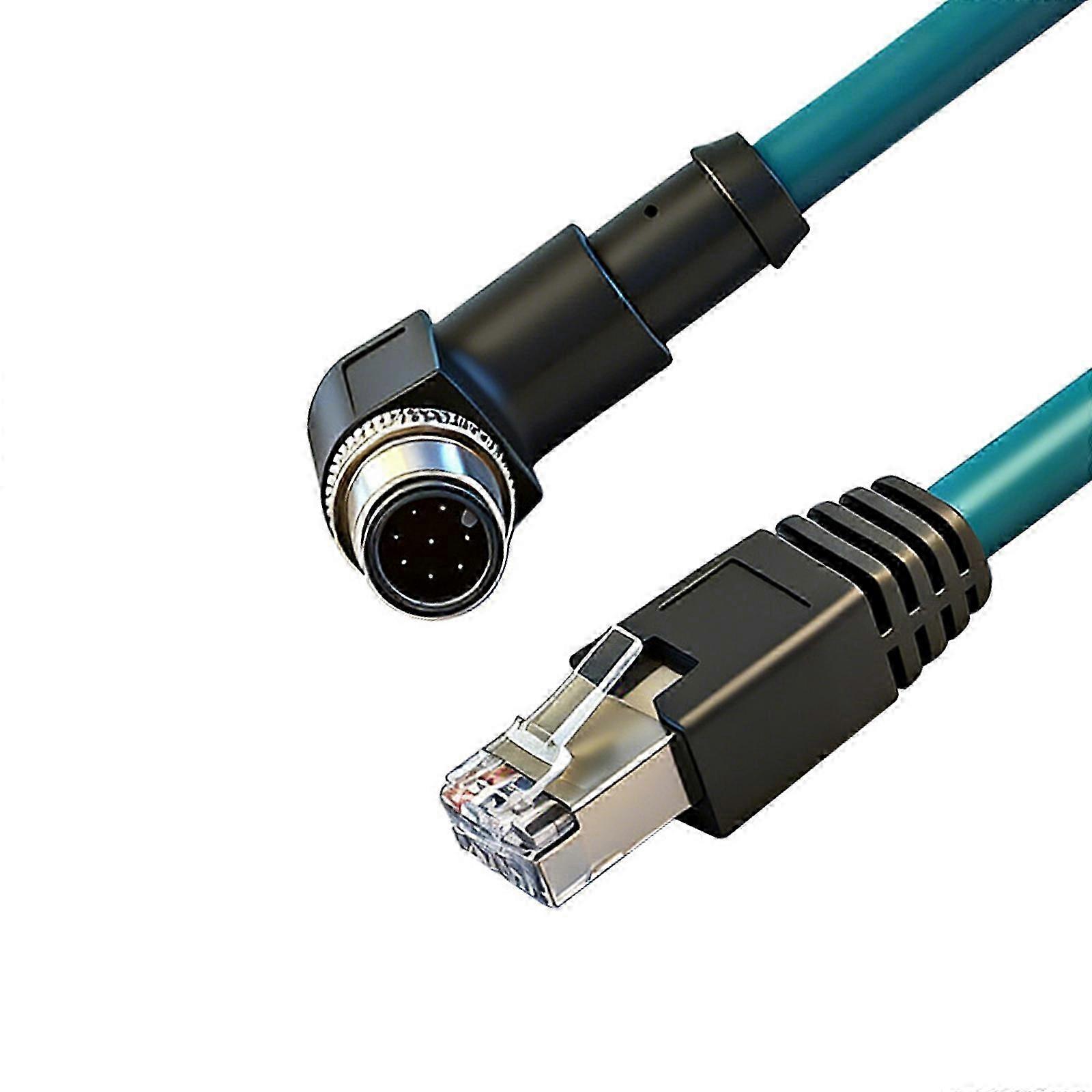Industrial 8Pin A-Coded to RJ45 Ethernet Cable