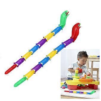 Plastic Snake Toy 5Pcs Realistic Rubber Snake Model Set Prank Toy for Children