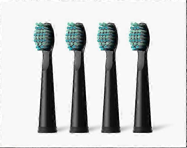 Toothbrush replacement head (black) (4pcs)