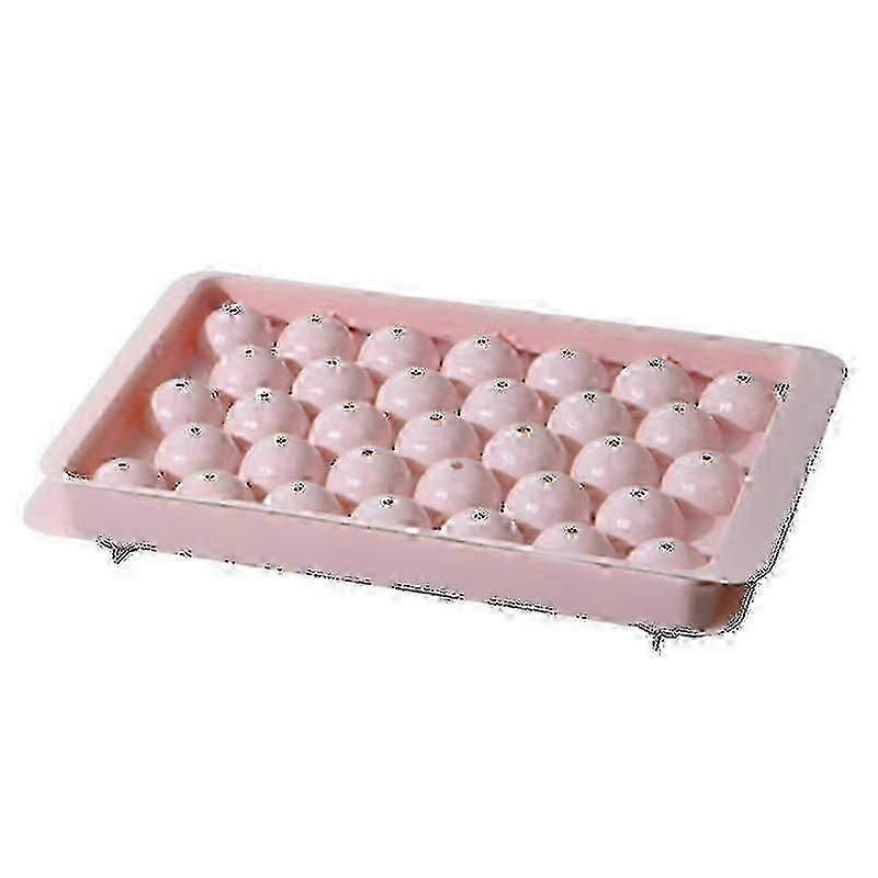 Ice Cube Tray With Lid And Bin.round Ice Cube.- COS