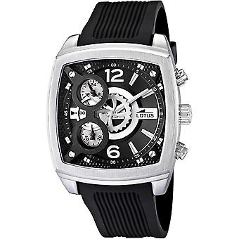 Lotus Khrono Quartz Analog Man Watch with L10109/4 Rubber Bracelet