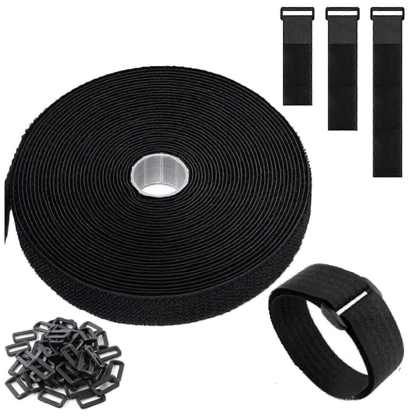 Adjustable Reusable Cable Straps for Home Office Cable Management