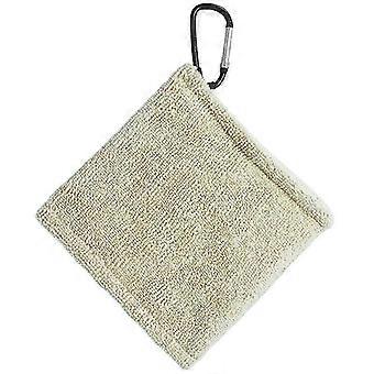 15cm Square Microfiber Golf Ball Bag Cleaning Towel with Hook Water Absorption Cleaner Club For Head Wipe Cloth Clean Golf Ball Bag_rbxg