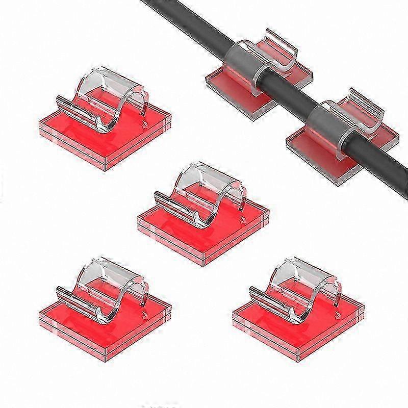 100 Pack Transparent Outdoor Light Cable Clips