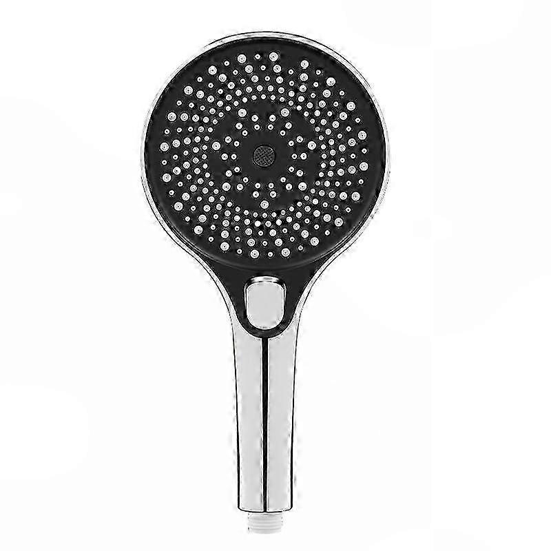 High-Pressure 3-Setting Adjustable Large Panel Round Portable Shower Head