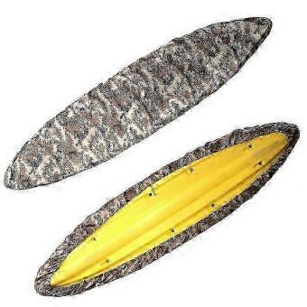 2.1m-6.5m Waterproof Kayak Canoe Cover - UV Sunblock Dust Protector Fishing Boat, Kayak, Canoe (8 Sizes) - Ocean Camo