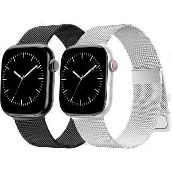 Milanese Bracelet for Apple Watch Series 12 46mm (2pc)