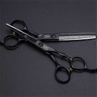 Professional Hair Cutting Scissors Set 5.5 Inch with Sharp Precision Blades and Ergonomic Finger Rest for Salon and Home