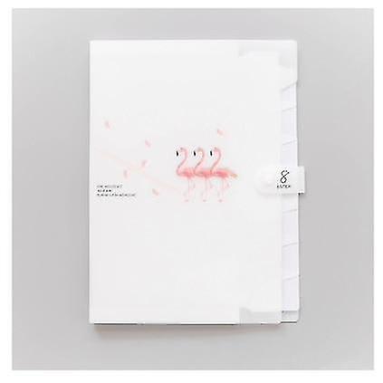 8-pocket Flamingo Expanding, File Folder, Document Bag