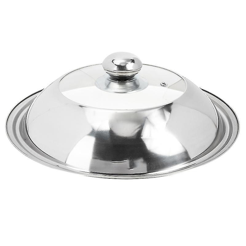 30X30cmシルバーポット&フライパン蓋キッチンポットステンレススチールカバーポットカバーキッチンポットアクセサリーキット
