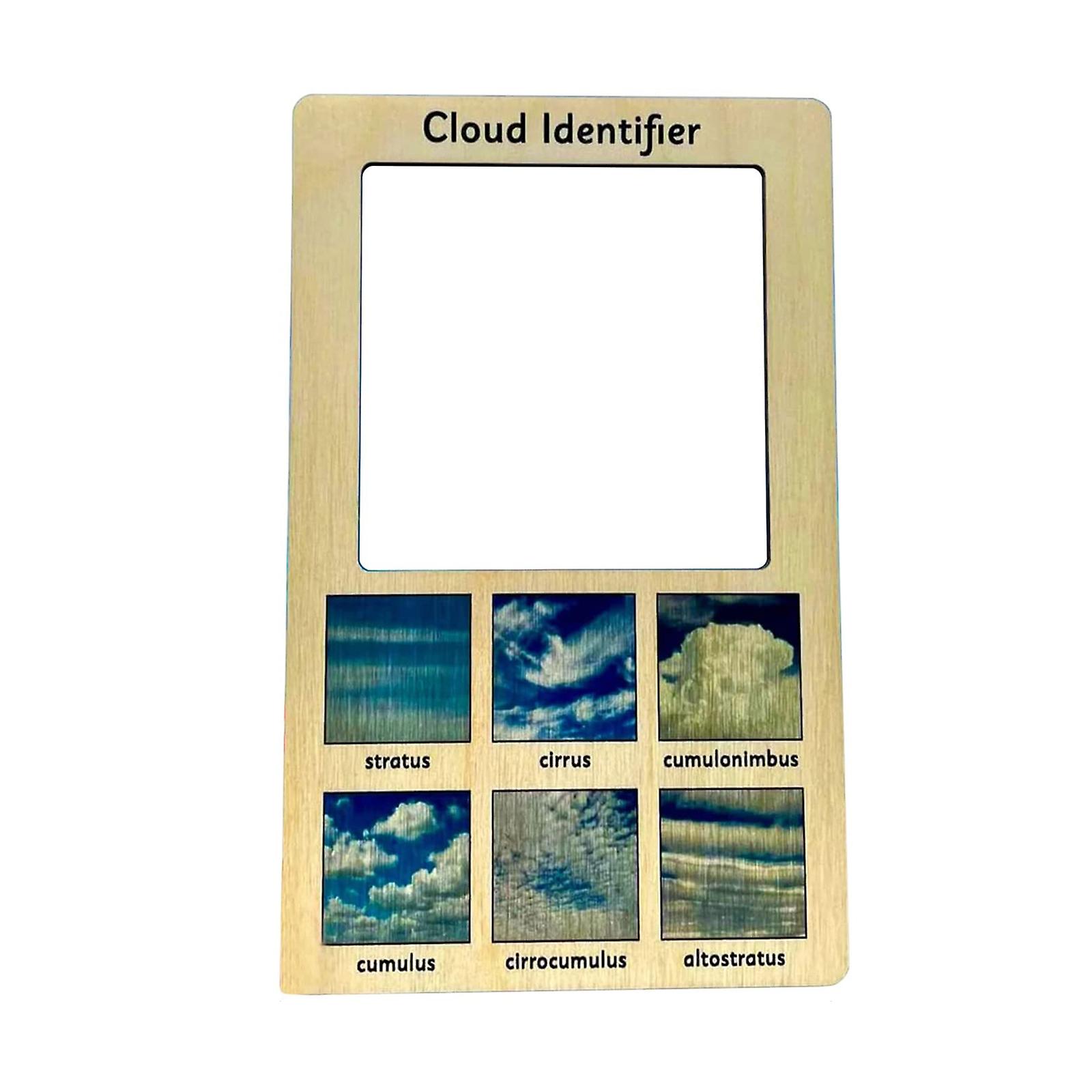 Wood Moon Phase Identifier Learning Viewfinder For Children's Nature Exploration