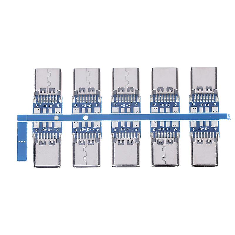 10pcs USB 3.1 Type C Connector 14 Pin Female Socket receptacle Through Holes HFMQV
