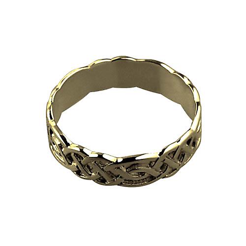 9ct Gold 6mm Celtic Wedding Ring Size Z