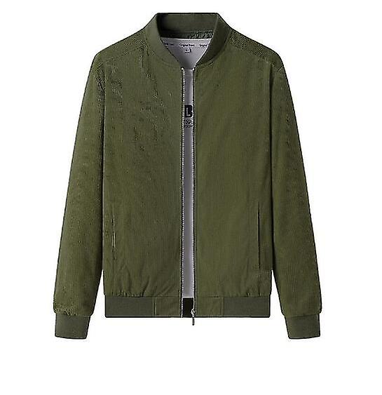 Men's Corduroy Stand-up Collar Baseball Jacket