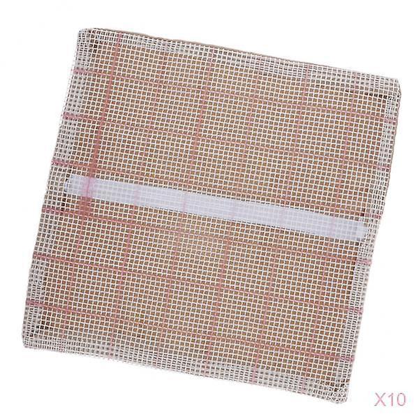10Pcs Blank Latch Hooking Pillowcase Seat Sofa Cushions Mat Free Pattern