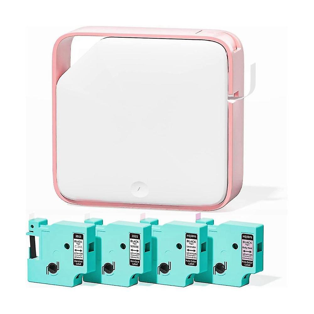 Label Makers, Bluetooth Label Maker D1600,label Maker With 4 Colors Tape, Office School,rechargeabl