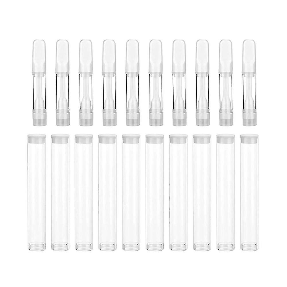 10pc Graphic Storage Tubes For Lab Test Tubes Atomizer Ceramic Core White Ceramic Mouth 1ml