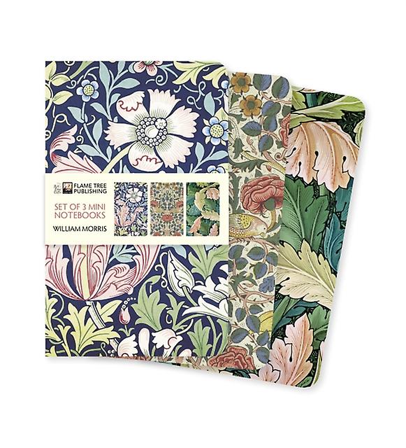 William Morris Set Of 3 Mini Notebooks Notebook  blank book Book