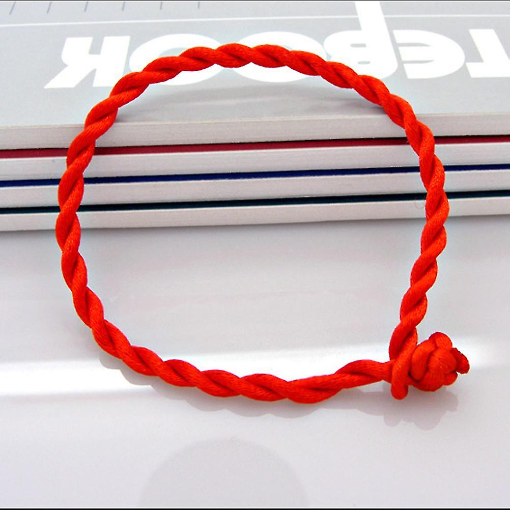 50pcs Red Rope Bangle Handmade Good Lucky Bracelet Cord Craft Weave String Line