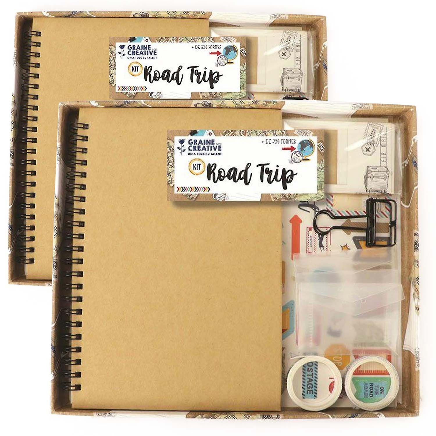 2 travel diary kits 20 x 14 cm