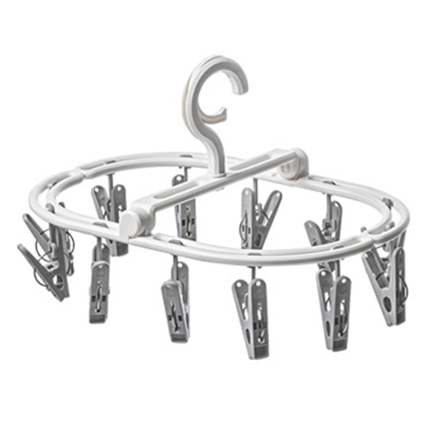 Folding Drying Rack Multi-Functional Space-Saving Portable Clothing Hanger for Bras Underwear Socks