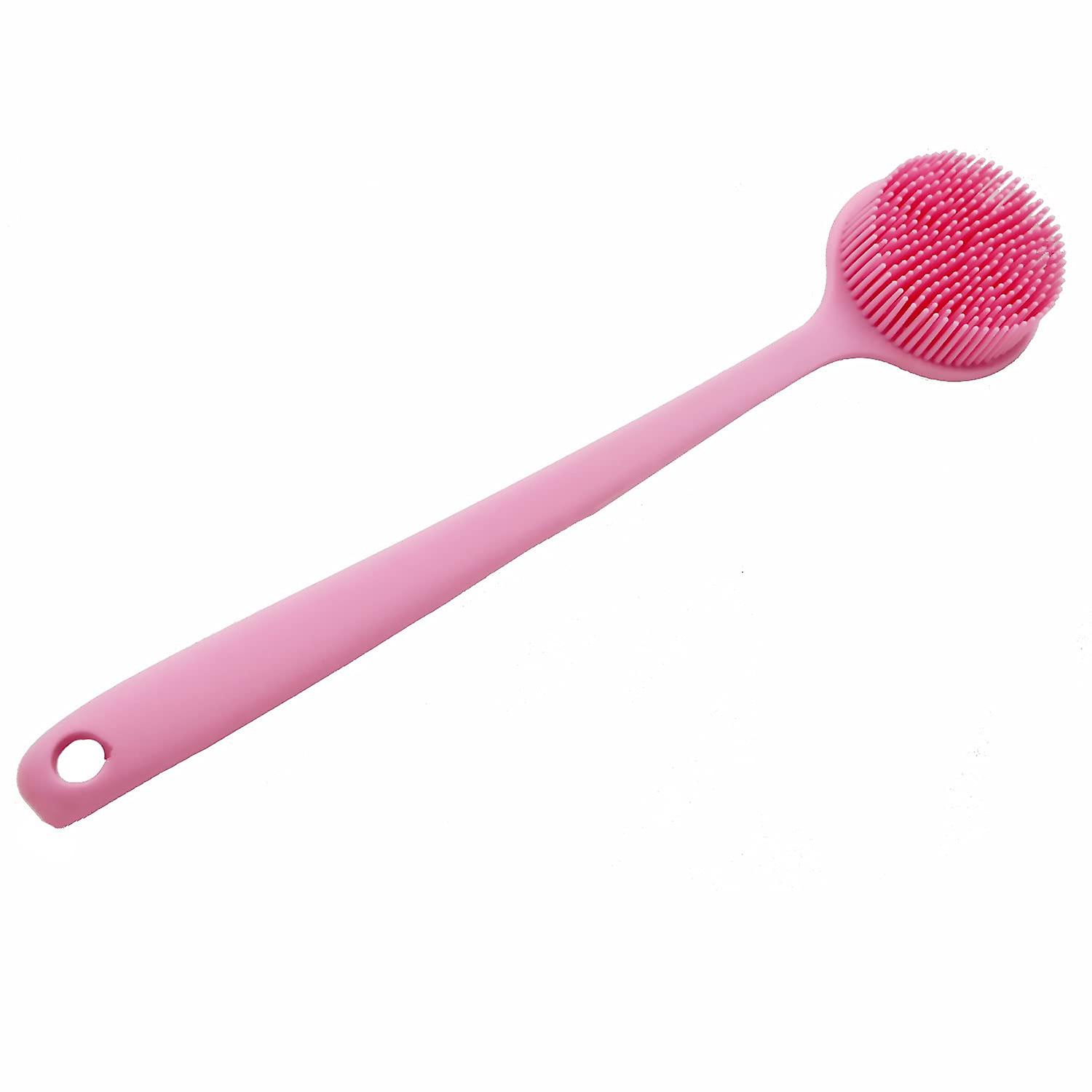 Silicone Exfoliator, Long Handle, Back Scrubber