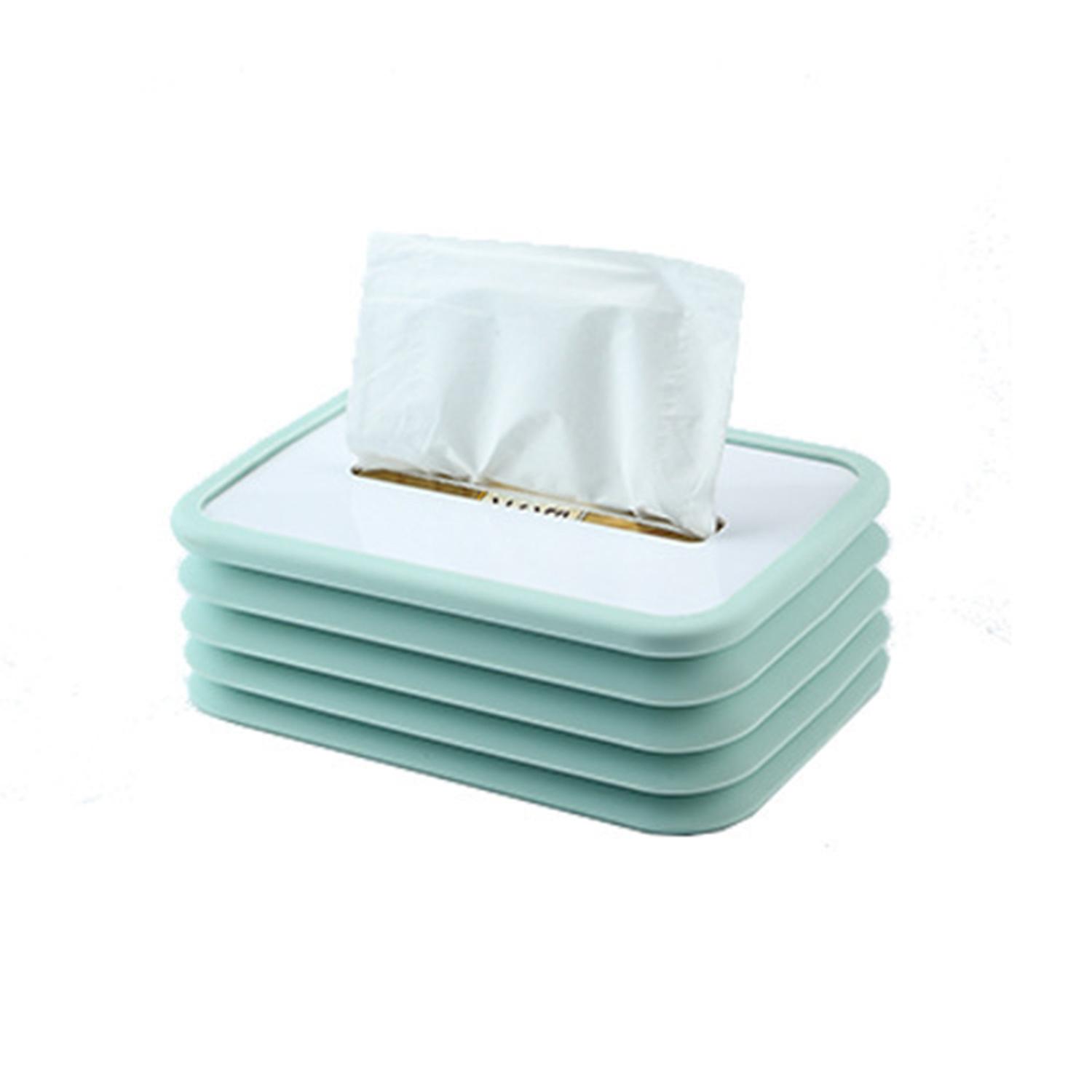 Tissue Box Elastic Lifting Wide Application Silicone Simple Napkin Pumping Tray for Home