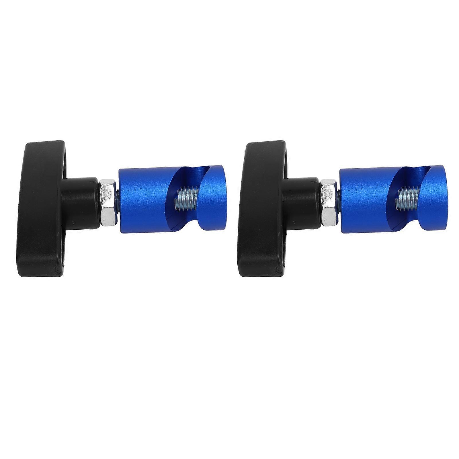 Universal Hood Lift Support Clamp – Tailgate Strut Stopper Tool For Car (Aluminum, Blue/Red)