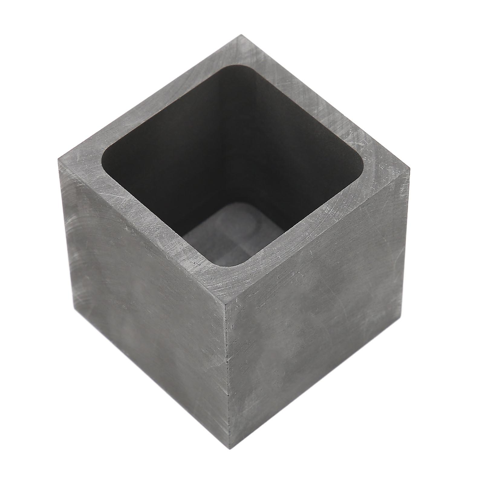 Creuset en graphite carré Graphite dense Robuste Durable Résistant à la corrosion Bonne conduction thermique Lingotière en graphite