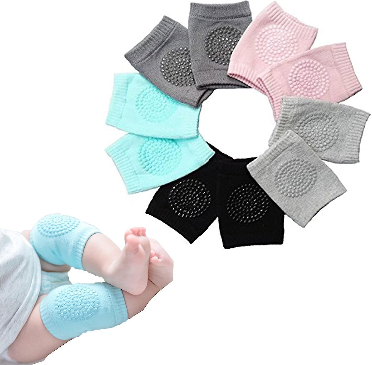 5 Pairs Of Sincere, Neutral Baby Knee Pads