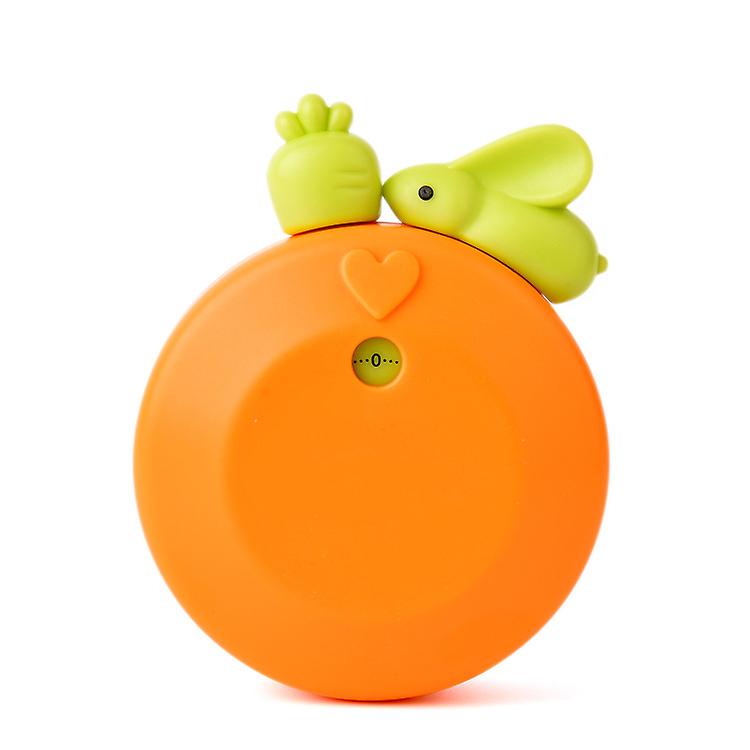 Cute Mechanical Timer, Multi-Function, Innovative, Cartoon Rabbit Pattern, Accurate Kitchen Timer for Kids, Study, Cooking, Orange