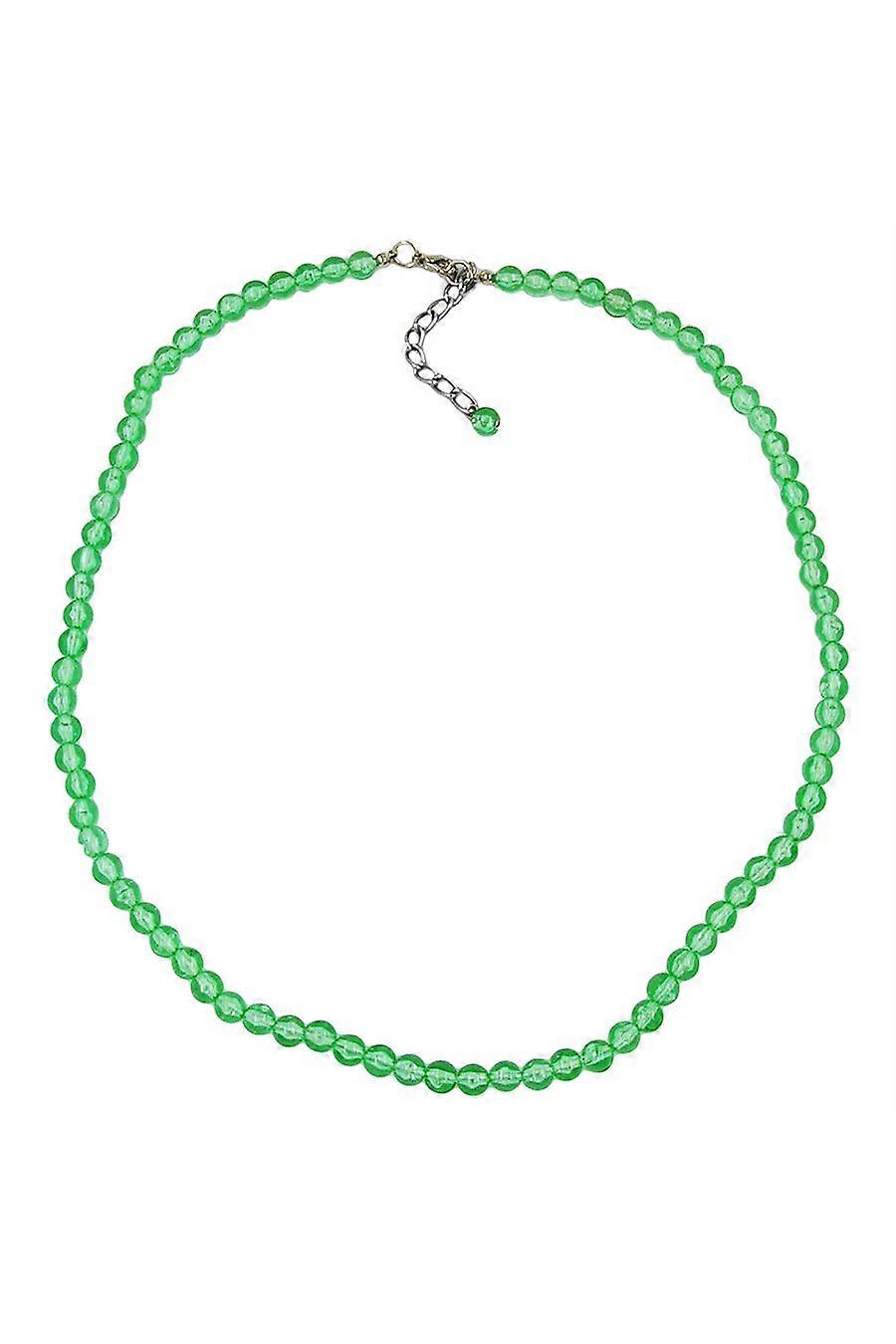 Necklace Green Beads 6mm - Gl02057