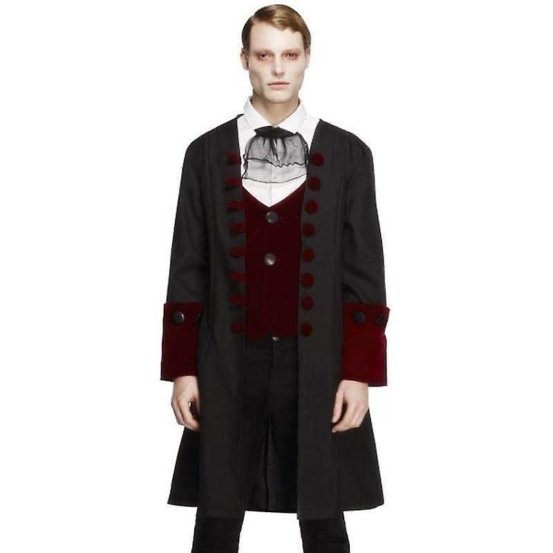 Male Fever Gothic Vamp Costume Adult Black Red 21323l