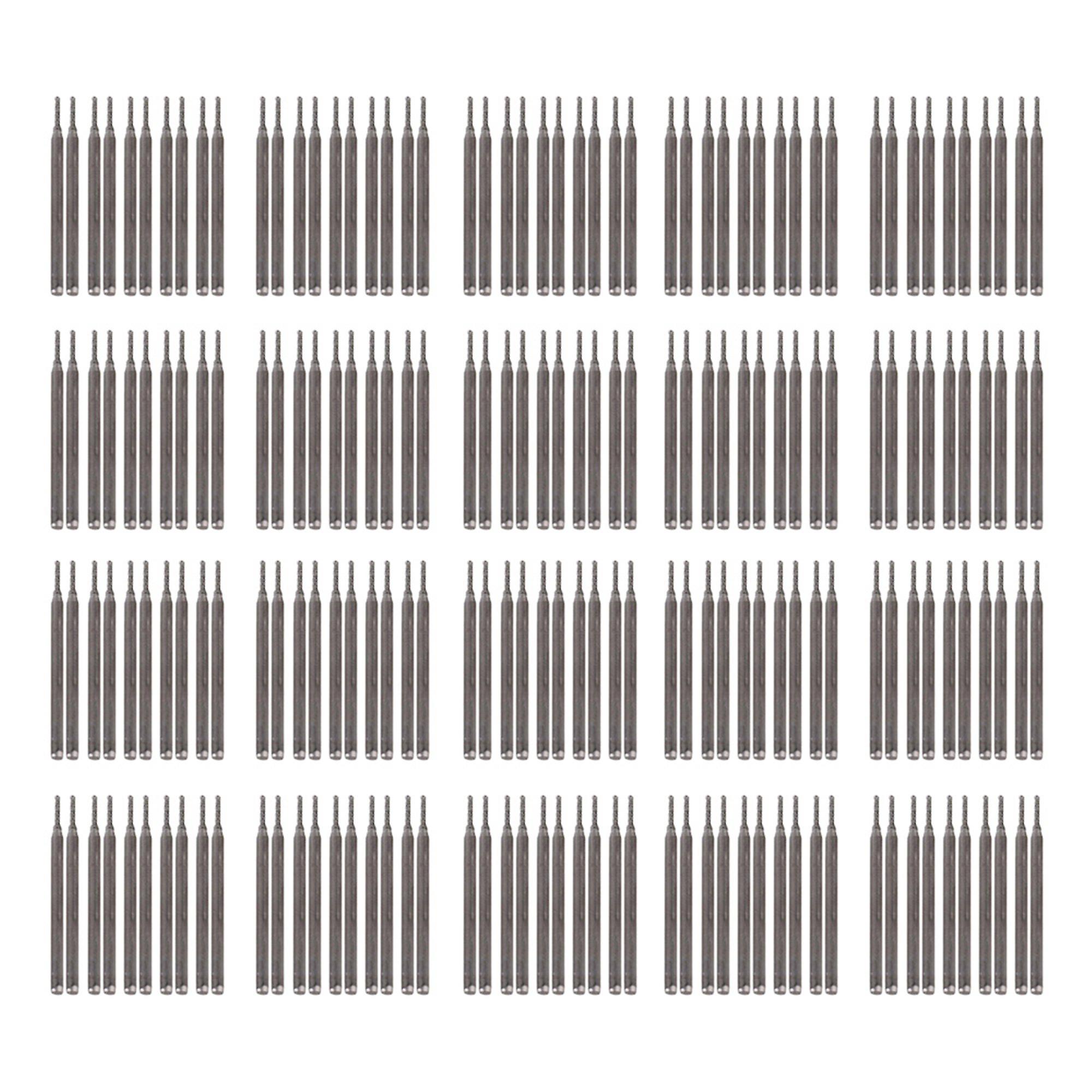 200x Dia 1mm Silver Gemstones Diamond Burrs Engraving Drill Bits