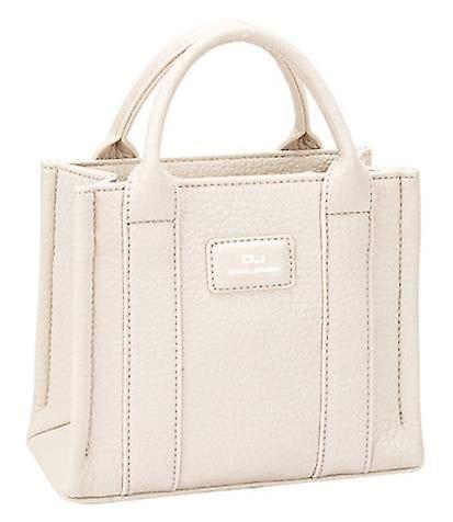 David Jones Small Square Grab Handbag - Ivory Grey