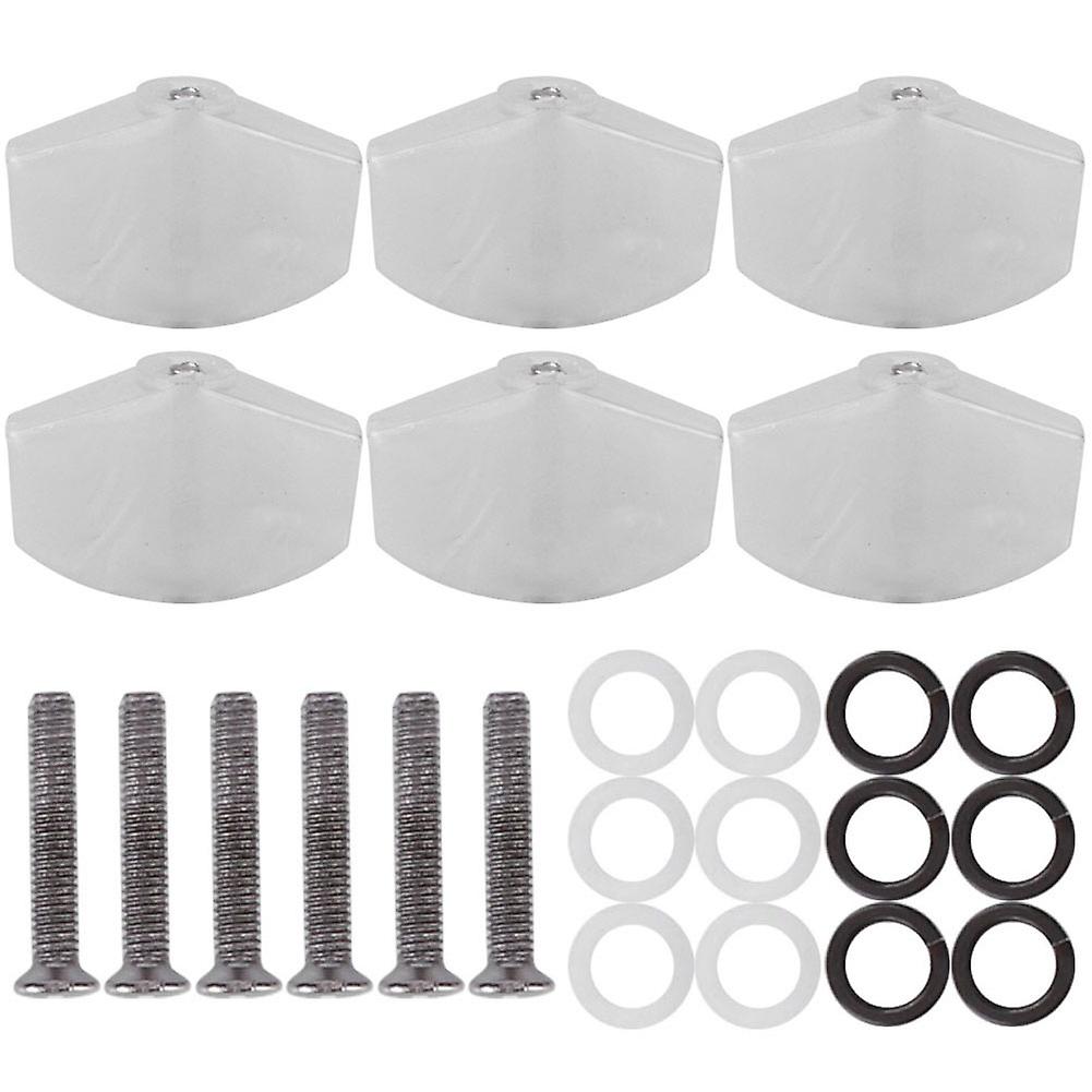 6PCs Guitar String Cap Tuner Button with Screw Musical Instrument Accessories for Ukulele