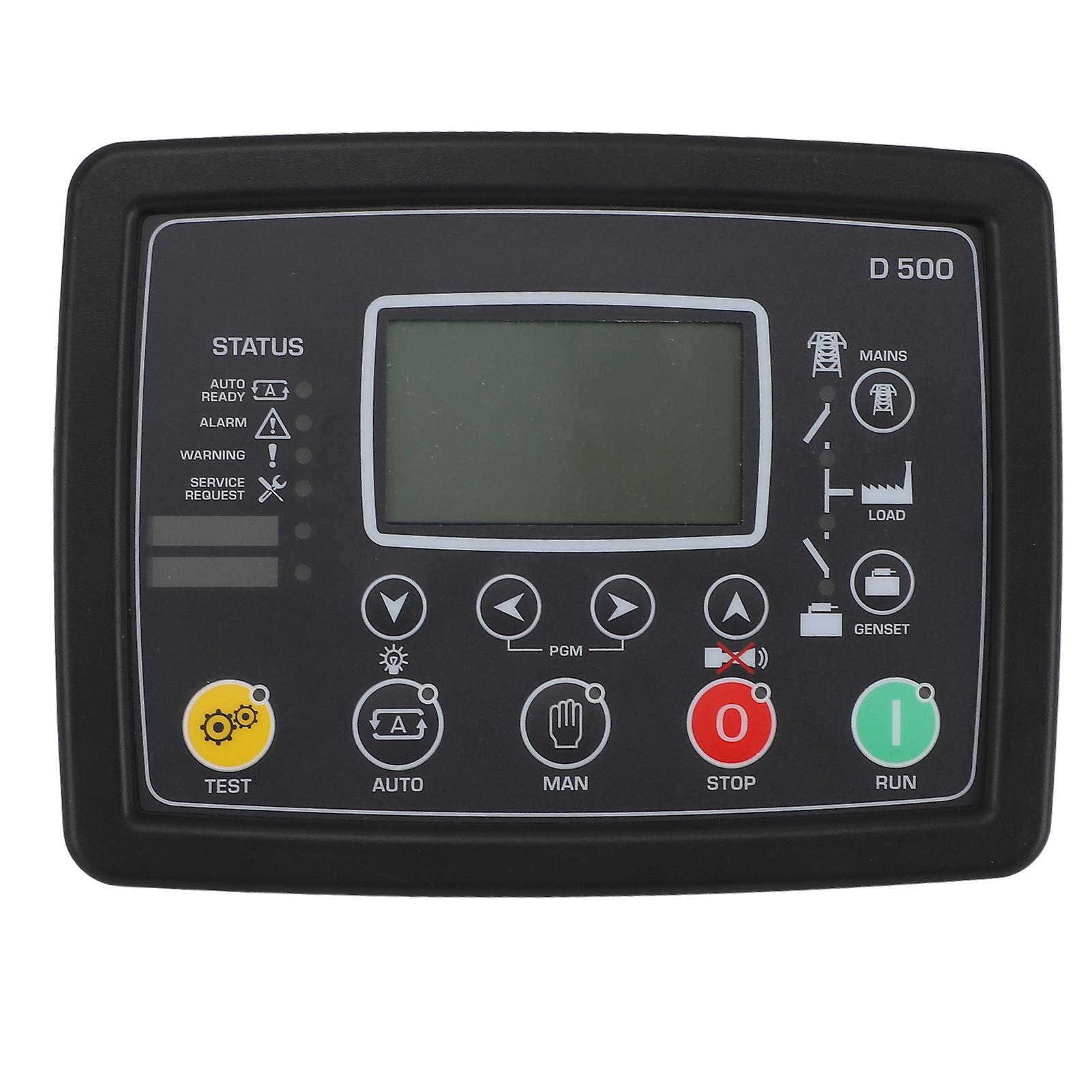 D500 Diesel Generator Controller with LCD Display 230V Waterproof Generator Control Panel for Small Generator Sets